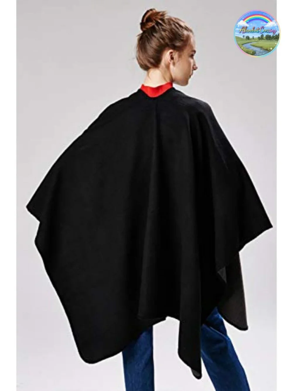 Women's Open Front Poncho Cape Oversized Cardigan Sweater Shawl Wrap